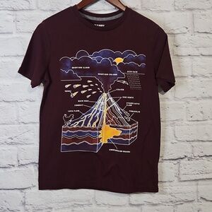 Old Navy Volcano Diagram Tee